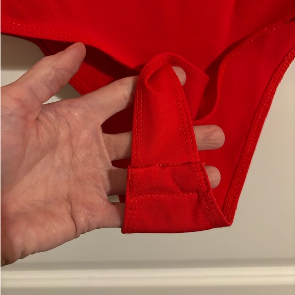 Steve Madden Red Nico Bodysuit - Picture 9 of 10